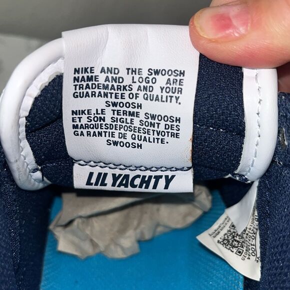 Authentic NIB Nike Lil Yachty x Air Force 1 Concrete Boys White/Midnight Navy - Picture 11 of 15